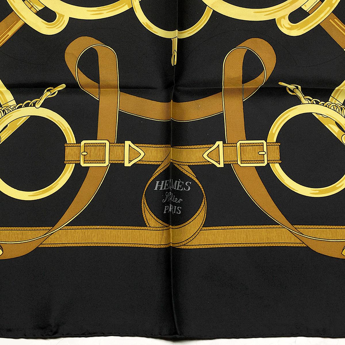 Hermes Scarf "Eperon d'Or" by Henri d'Origny 90cm Silk | Carre Foulard