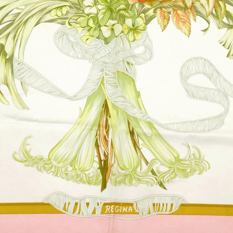 Hermes Scarf "Regina" by Leila Menchari 90cm Silk | Carre Foulard