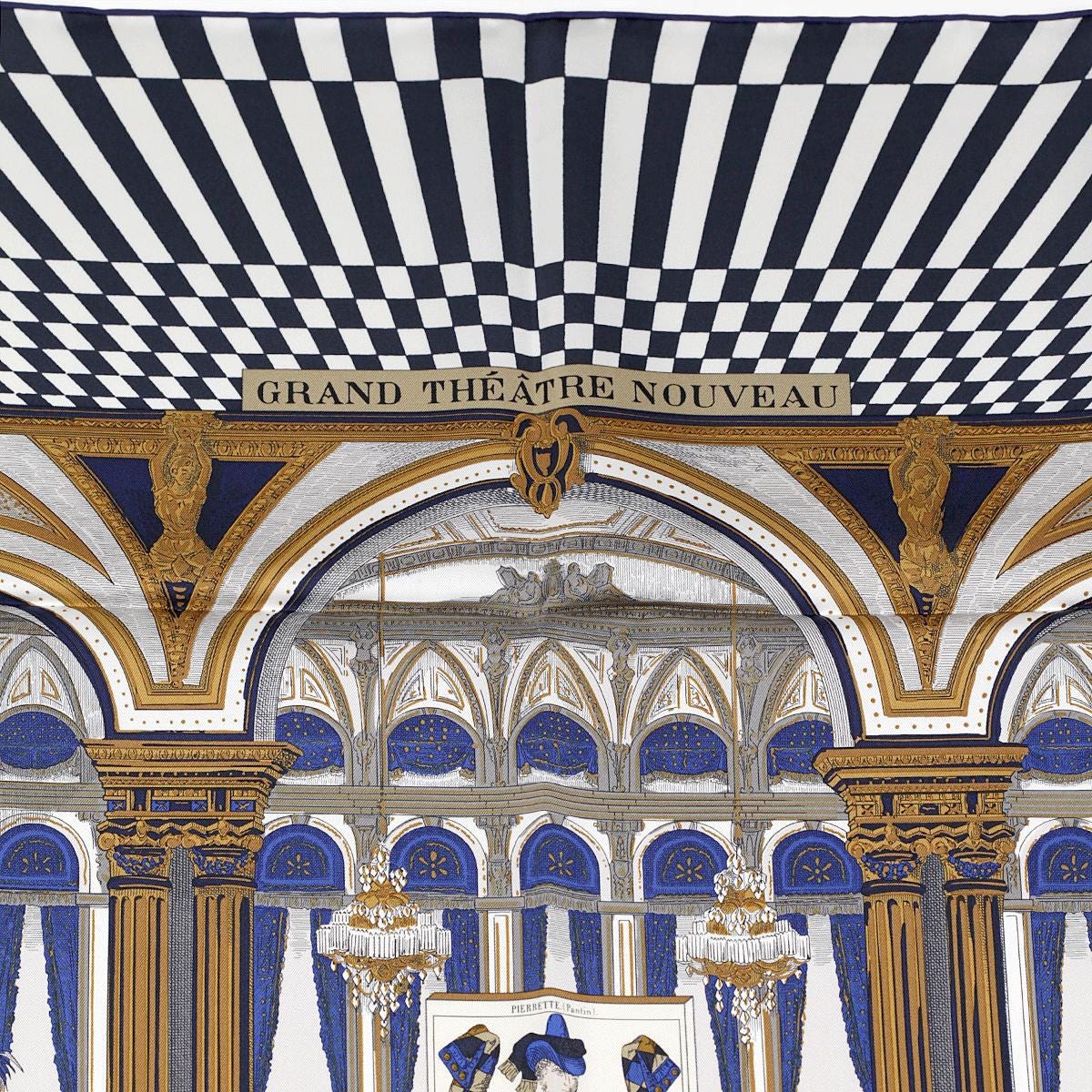 Hermes Scarf "Grand Theatre Nouveau" by Giancarlo Pagni 90cm Silk | Carre Foulard