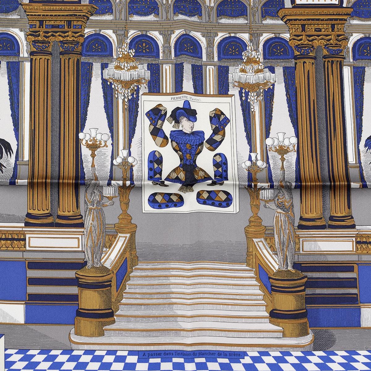 Hermes Scarf "Grand Theatre Nouveau" by Giancarlo Pagni 90cm Silk | Carre Foulard