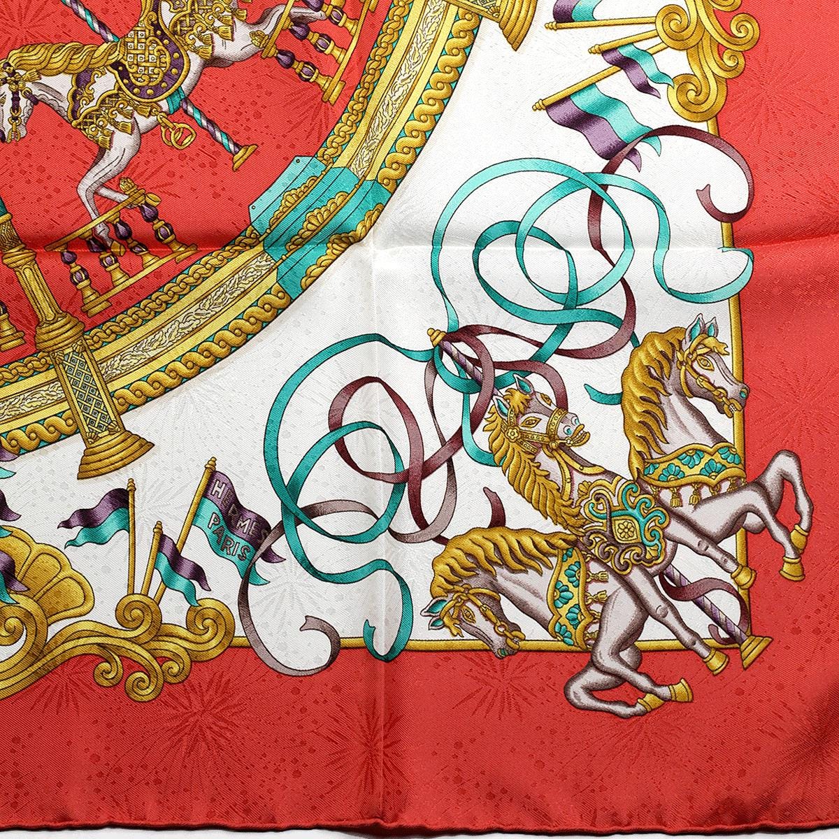 Hermes Scarf "Luna Park" by Joachim Metz 90cm Silk Jacquard | Carre Foulard