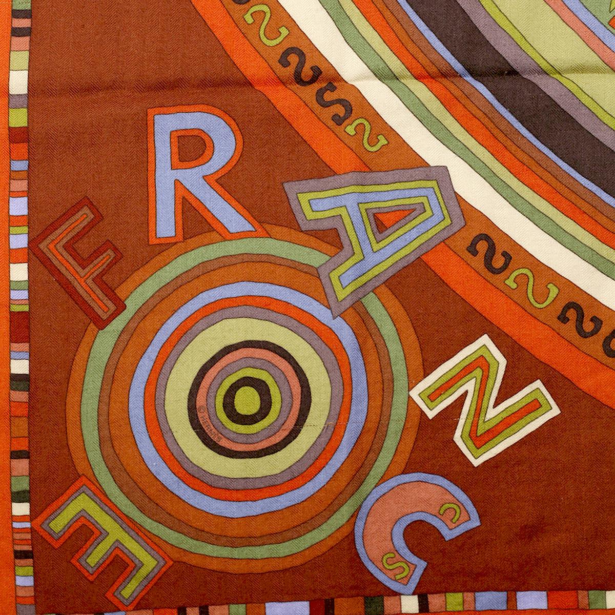 Hermes Cashmere Shawl 140cm "Tohu Bohu" by Claudia Stuhlhofer Mayr | Scarf Carre Foulard
