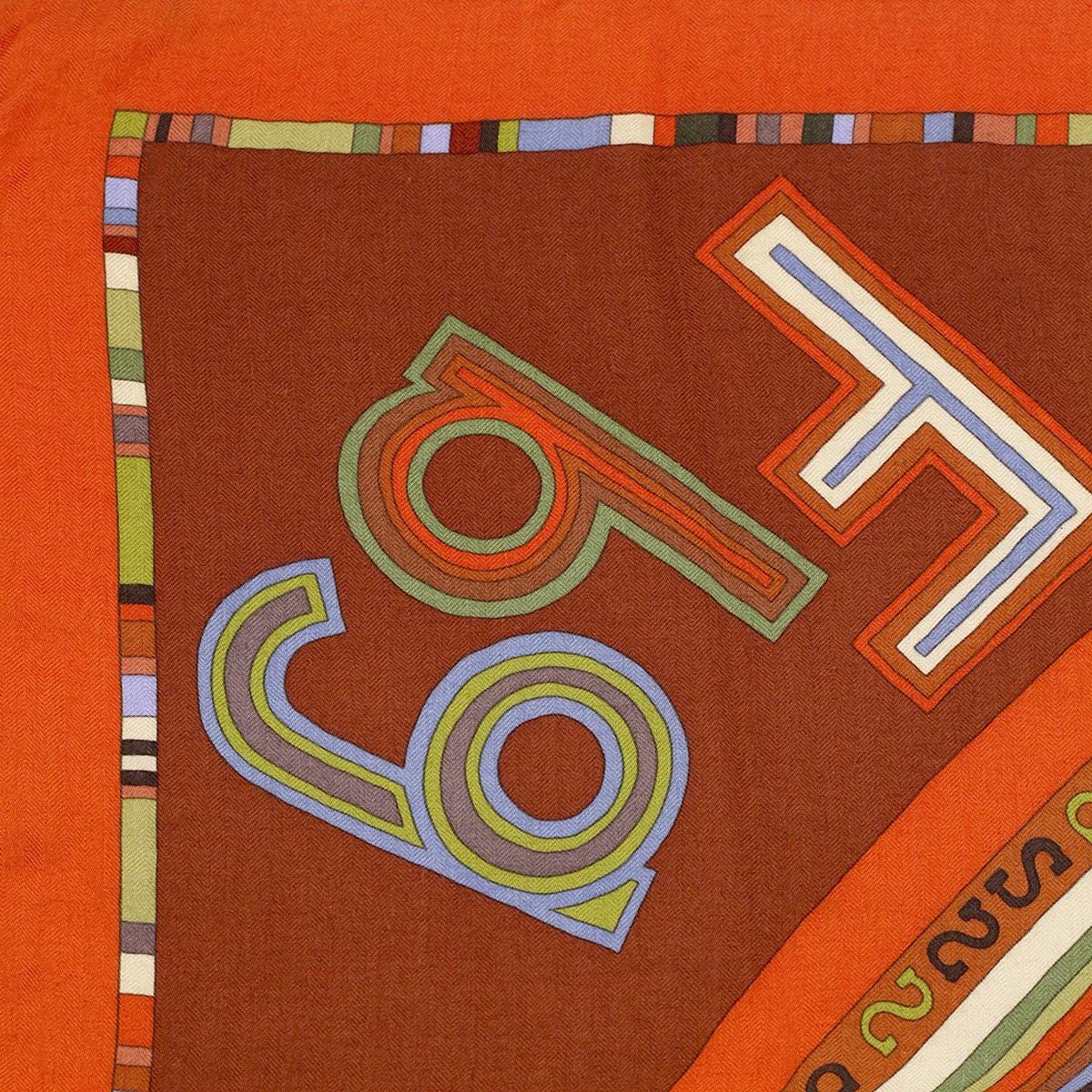 Hermes Cashmere Shawl 140cm "Tohu Bohu" by Claudia Stuhlhofer Mayr | Scarf Carre Foulard