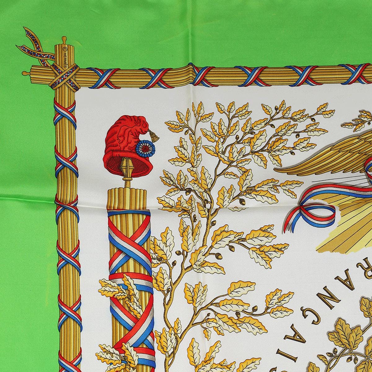Hermes Scarf "1789 Liberte Egalite Fraternite" by Joachim Metz Vintage 90cm Silk | Carre Foulard
