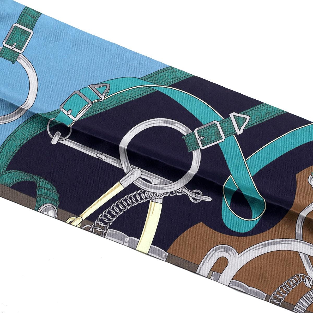 Hermes Scarf Maxi Twilly "Eperon d'Or" by Henri d'Origny Silk 20cm x 220cm | Carre Foulard NWT