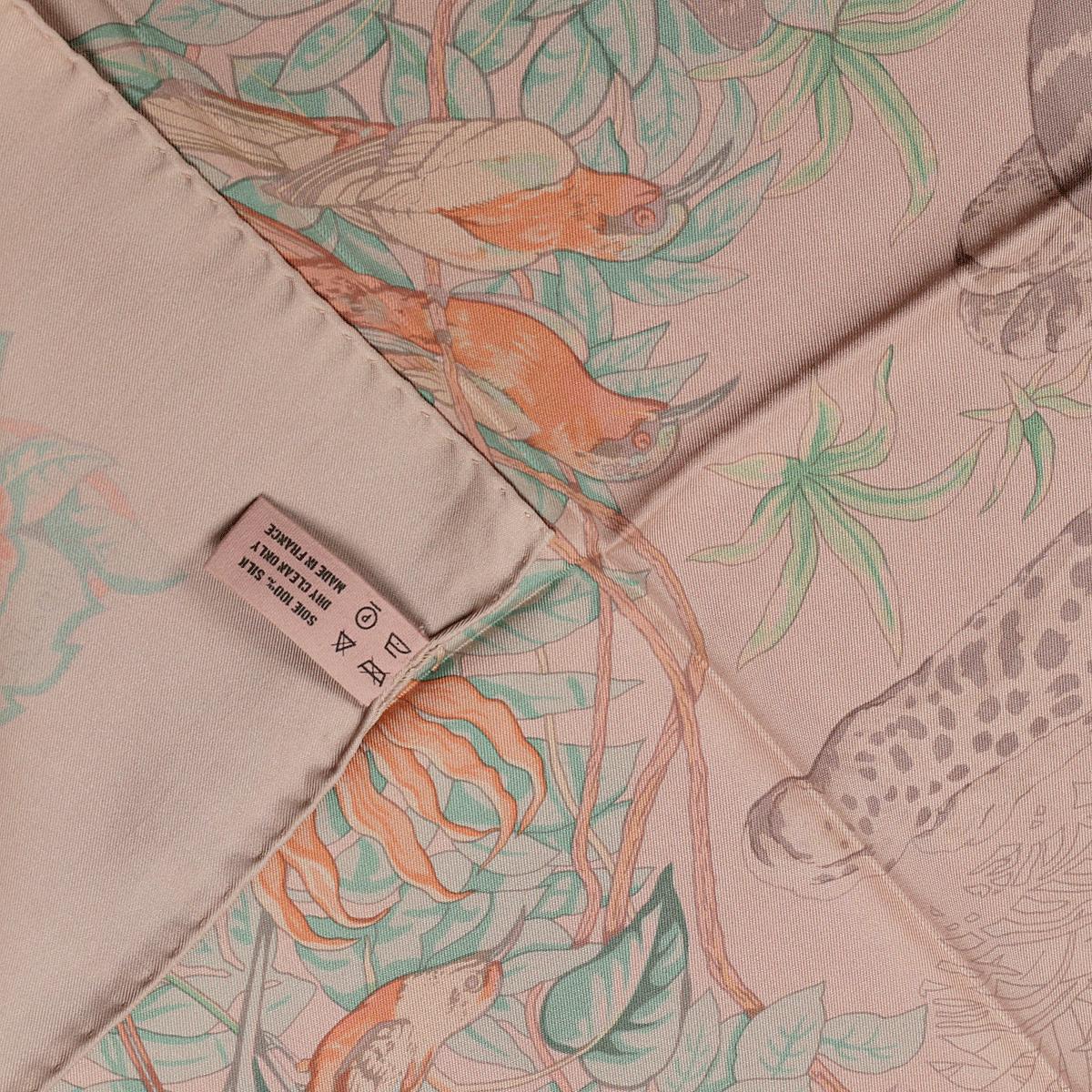 Hermes Scarf "Jungle Love" Dip Dye by Robert Dallet 90cm Silk | Carre Foulard