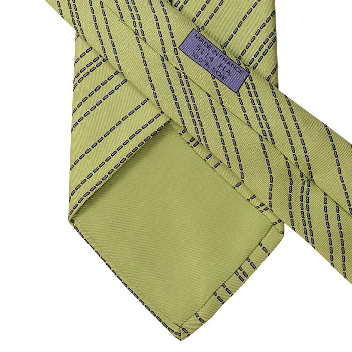 Hermes Men's Silk Tie Geometric Pattern 5114 | Necktie Cravate