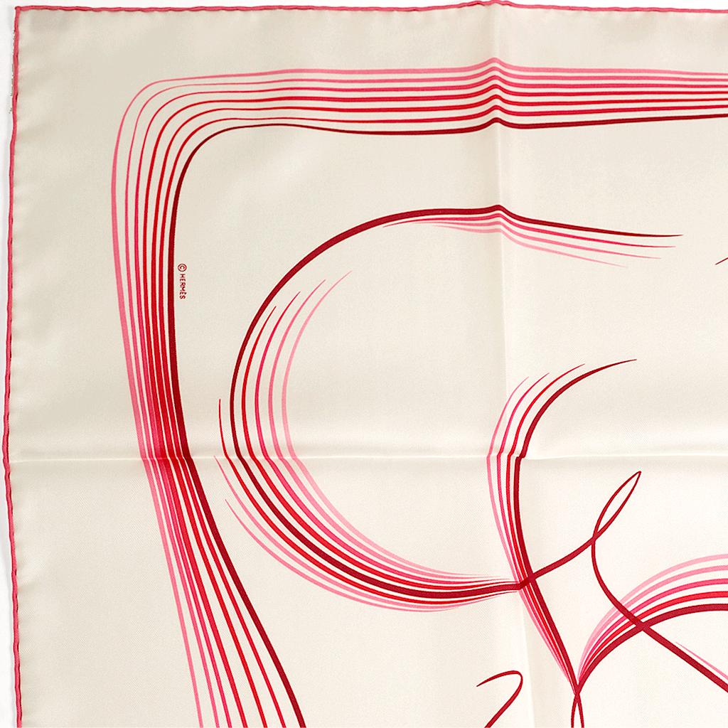 Hermes Scarf "24 Faubourg" by Benoit Pierre Emery 90cm Silk | Carre Foulard
