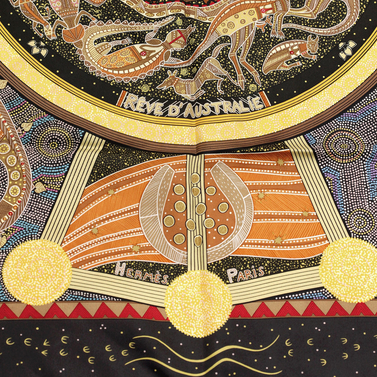 Hermes Scarf "Reve d'Australie" by Zoe Pauwels 90cm Silk | Carre Foulard