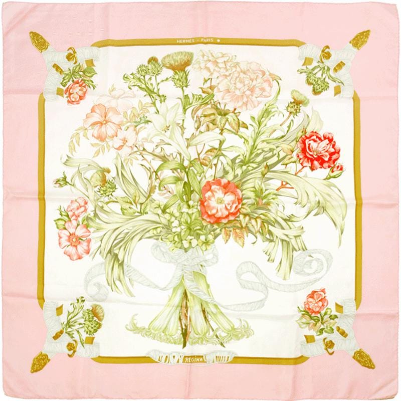 Hermes Scarf "Regina" by Leila Menchari 90cm Silk | Carre Foulard