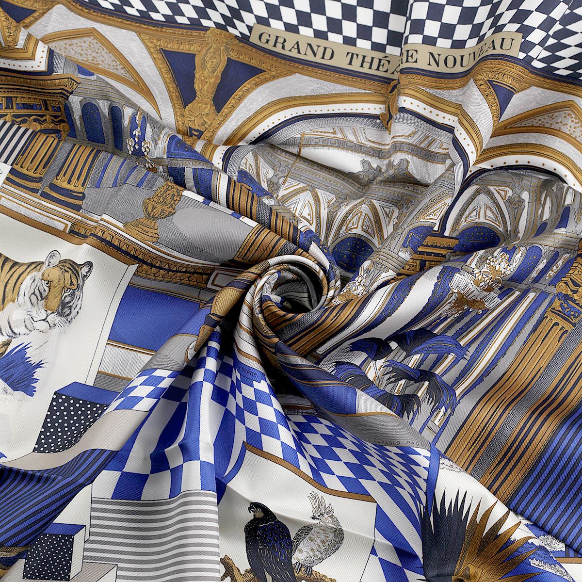 Hermes Scarf "Grand Theatre Nouveau" by Giancarlo Pagni 90cm Silk | Carre Foulard