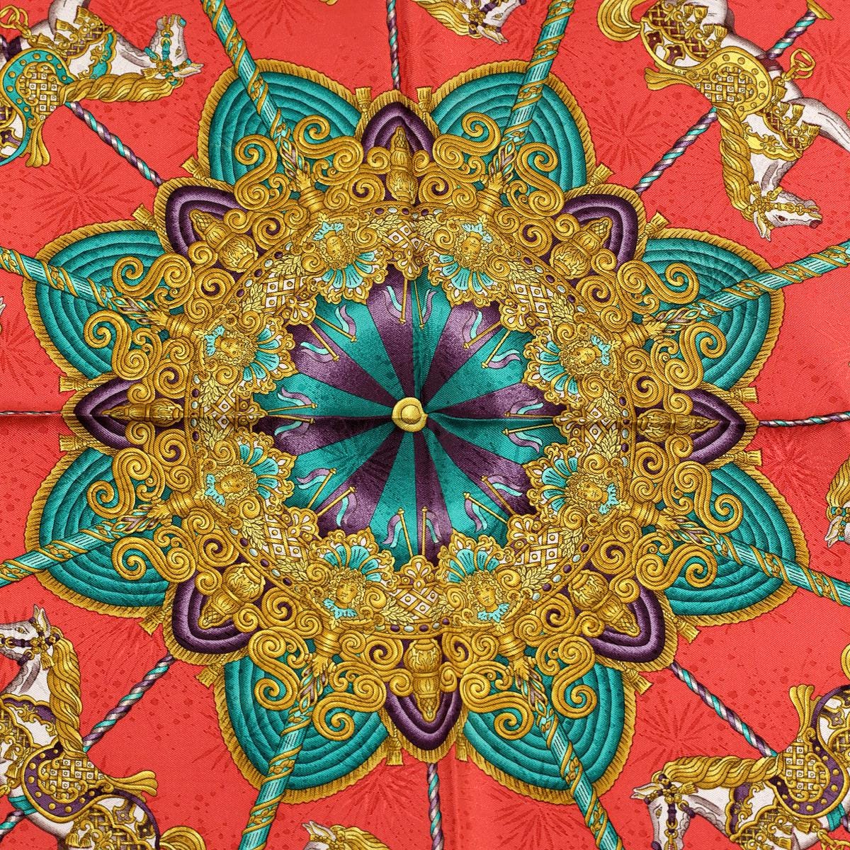 Hermes Scarf "Luna Park" by Joachim Metz 90cm Silk Jacquard | Carre Foulard