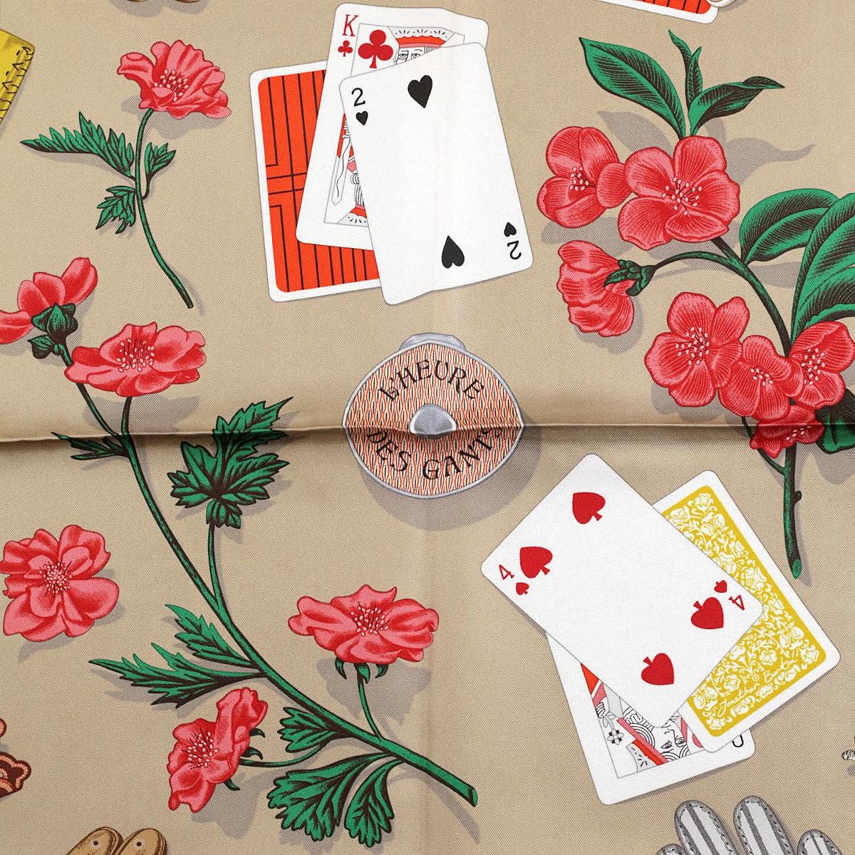 Hermes Scarf "L'Heure des Gants" by Jonathon Burton 90cm Silk | Carre Foulard