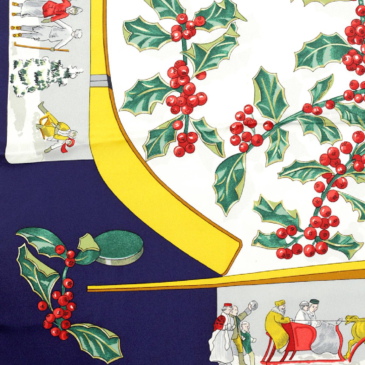 Hermes Scarf "Neige d'Antan" by Caty Latham 90cm Silk | Carre Foulard