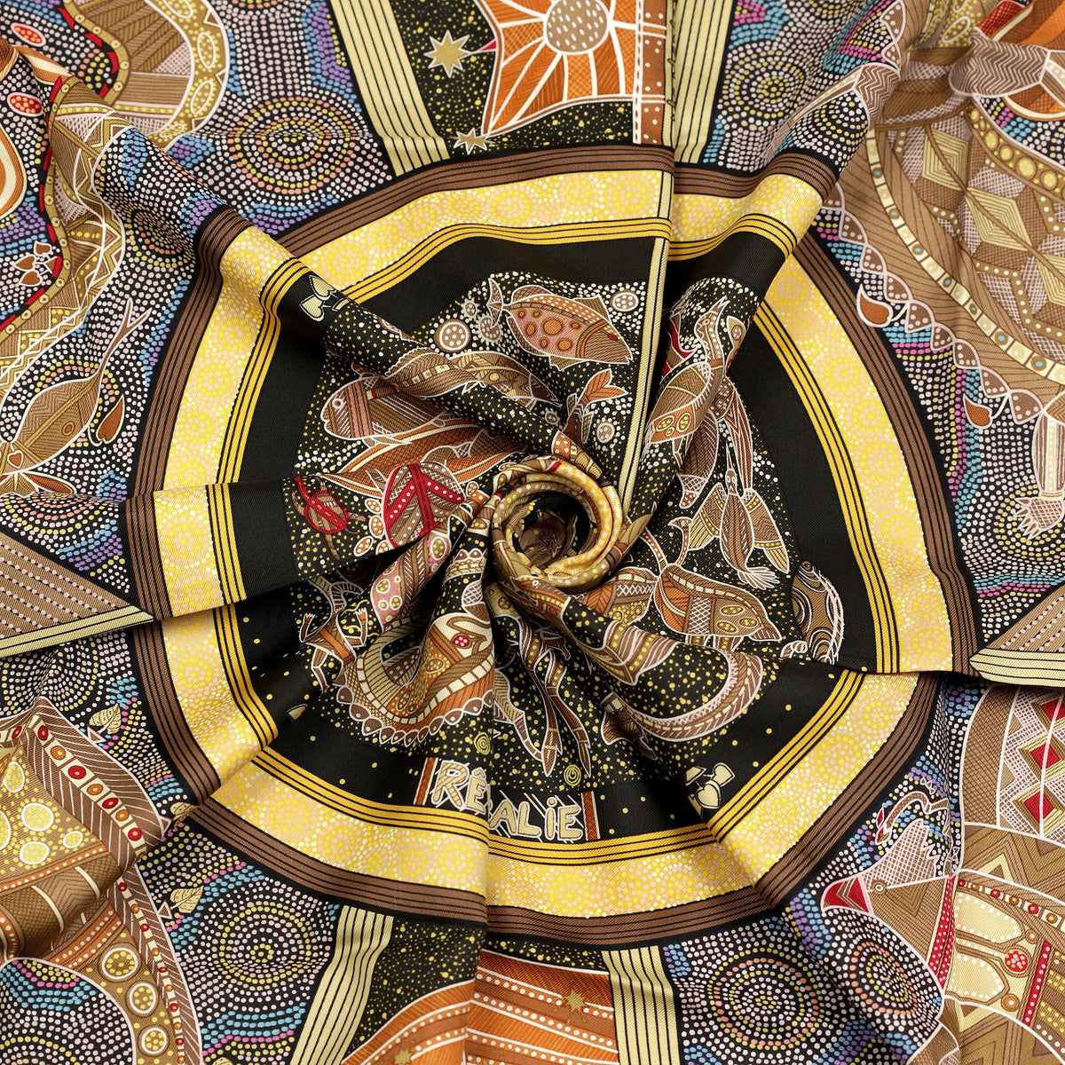 Hermes Scarf "Reve d'Australie" by Zoe Pauwels 90cm Silk | Carre Foulard