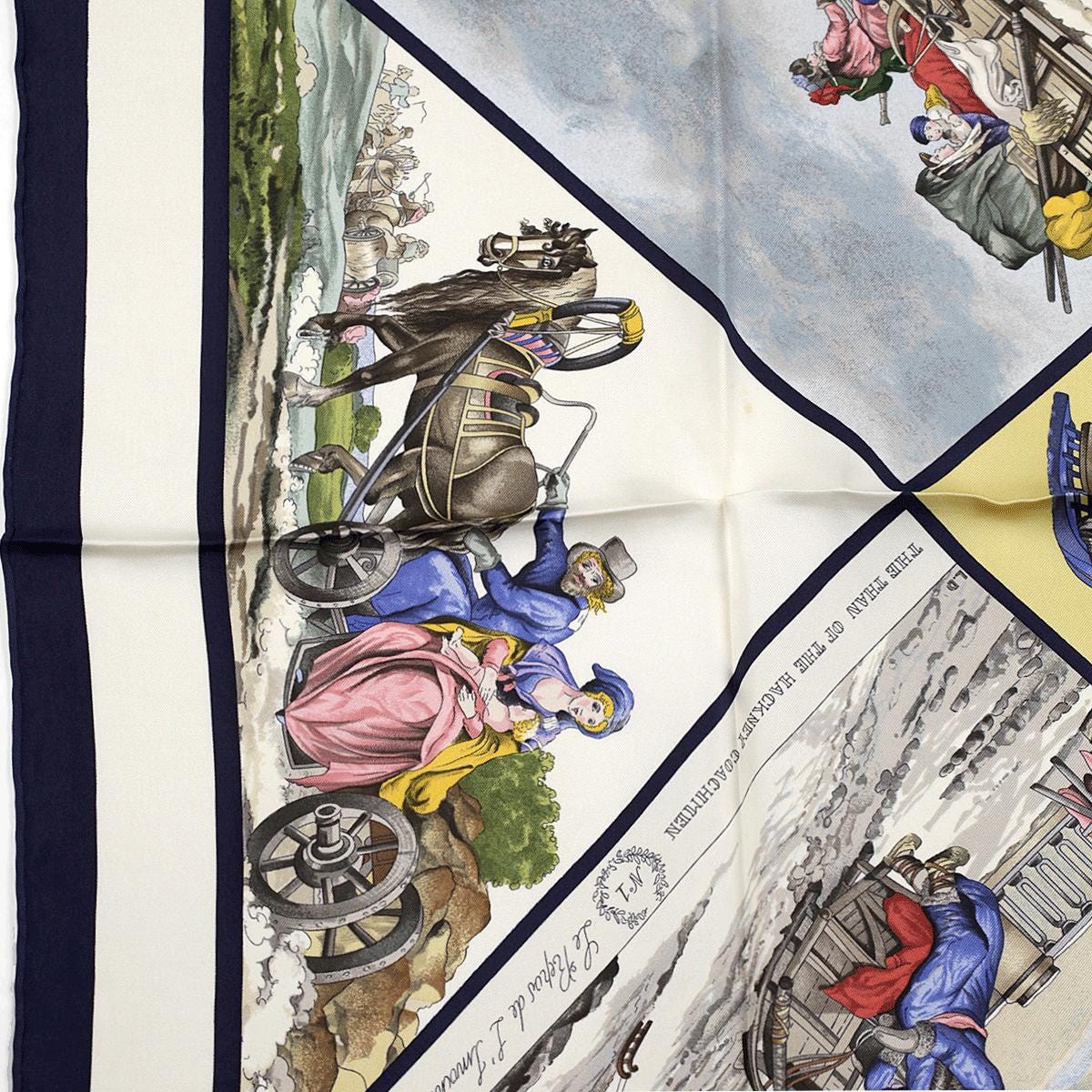 Hermes Scarf "Voyages en Russie" by Loic Dubigeon 90cm Silk | Carre Foulard