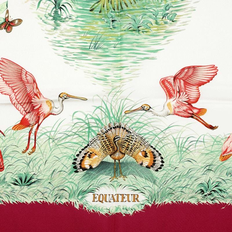 Hermes Scarf "Equateur" by Robert Dallet 90cm Silk