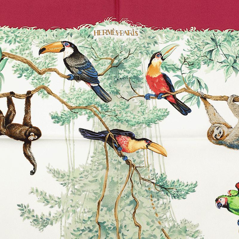 Hermes Scarf "Equateur" by Robert Dallet 90cm Silk