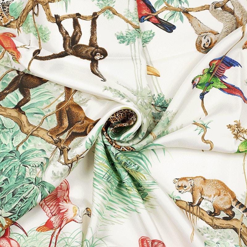 Hermes Scarf "Equateur" by Robert Dallet 90cm Silk