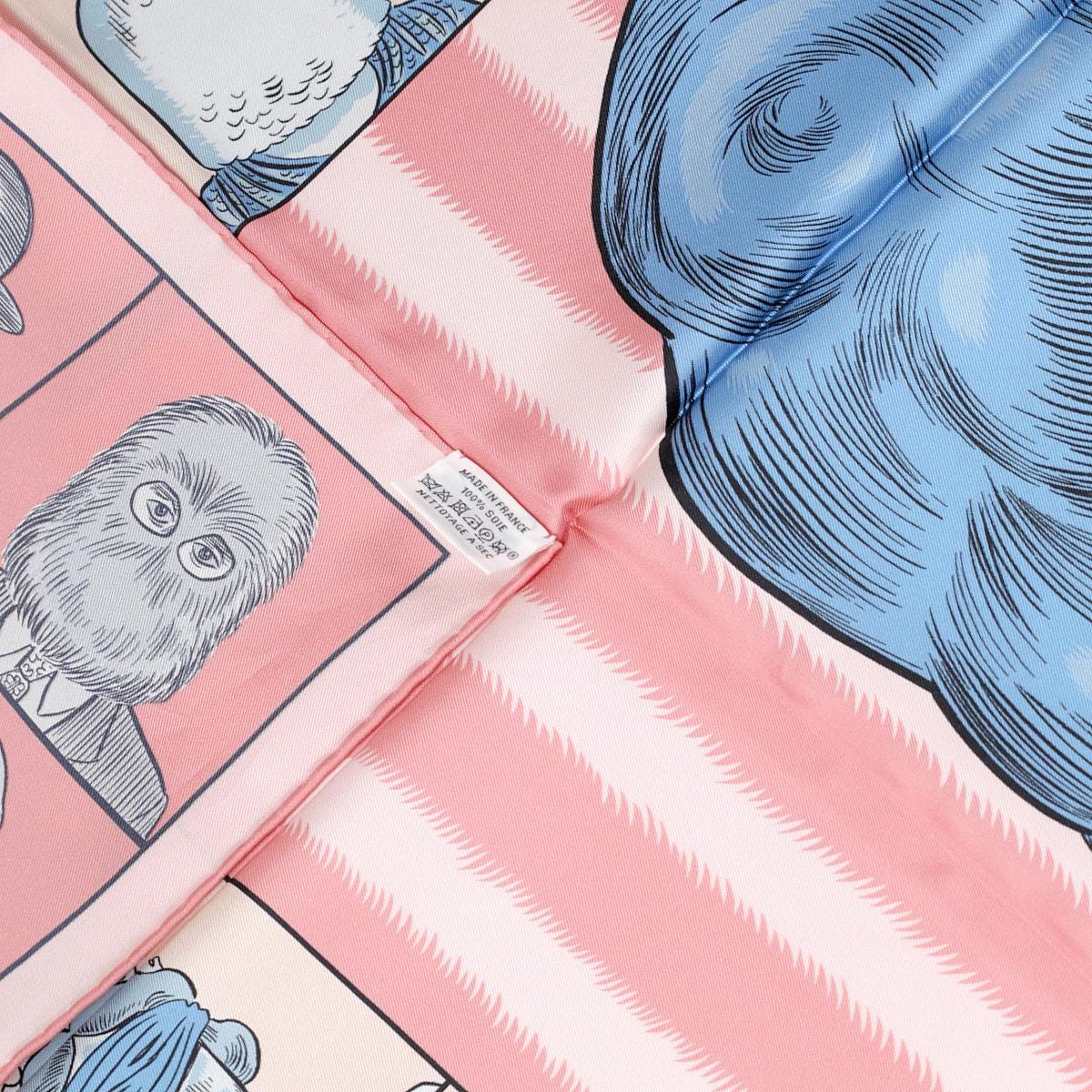 Hermes Scarf "Dress Code" by Daniel Clowes 90cm Silk Double Face Carre