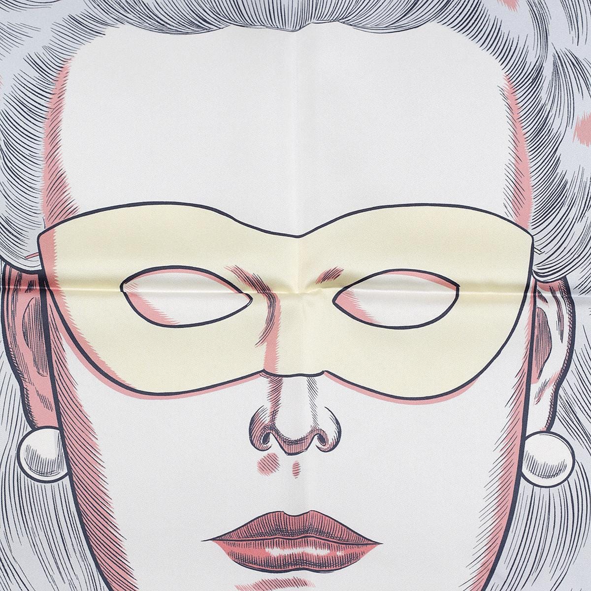 Hermes Scarf "Dress Code" by Daniel Clowes 90cm Silk Double Face Carre