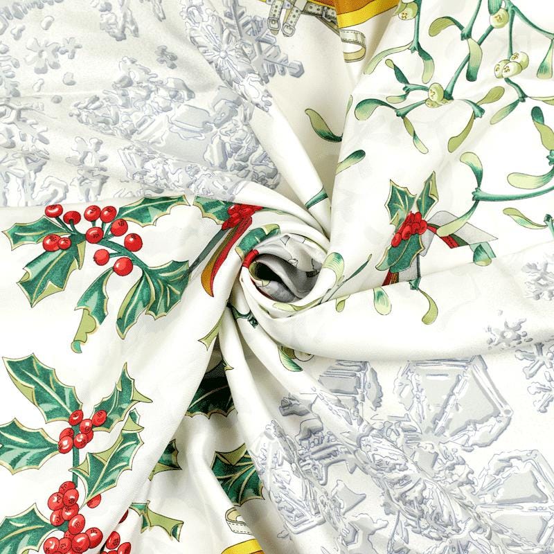 Hermes Scarf "Neige d'Antan" by Caty Latham 90cm Silk | Carre Foulard
