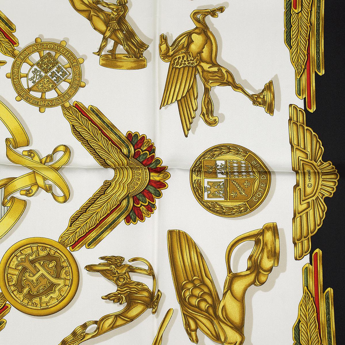 Hermes Scarf "Les Parures du Vent" by Joachim Metz Vintage 90cm Silk | Carre Foulard