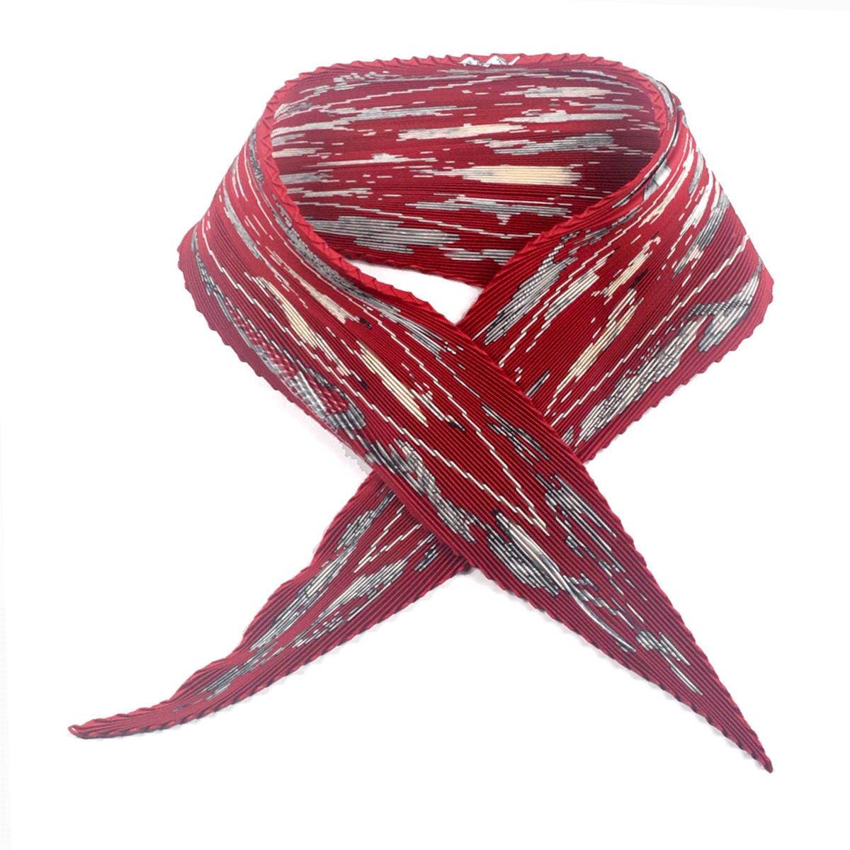 Hermes Scarf "La Danse" by Jean-Louis Clerc Plisse 90cm Pleated Silk | Carre Foulard