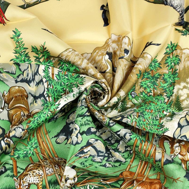 Hermes Scarf "Sichuan" by Robert Dallet 90cm Silk | Carre Foulard