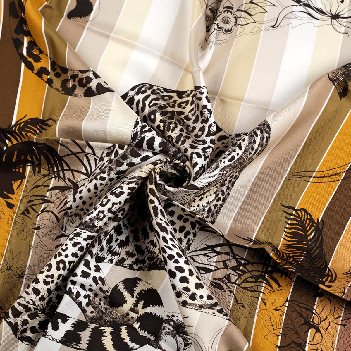 Hermes Scarf "Jungle Love Rainbow" by Robert Dallet 90cm Silk | Carre Foulard