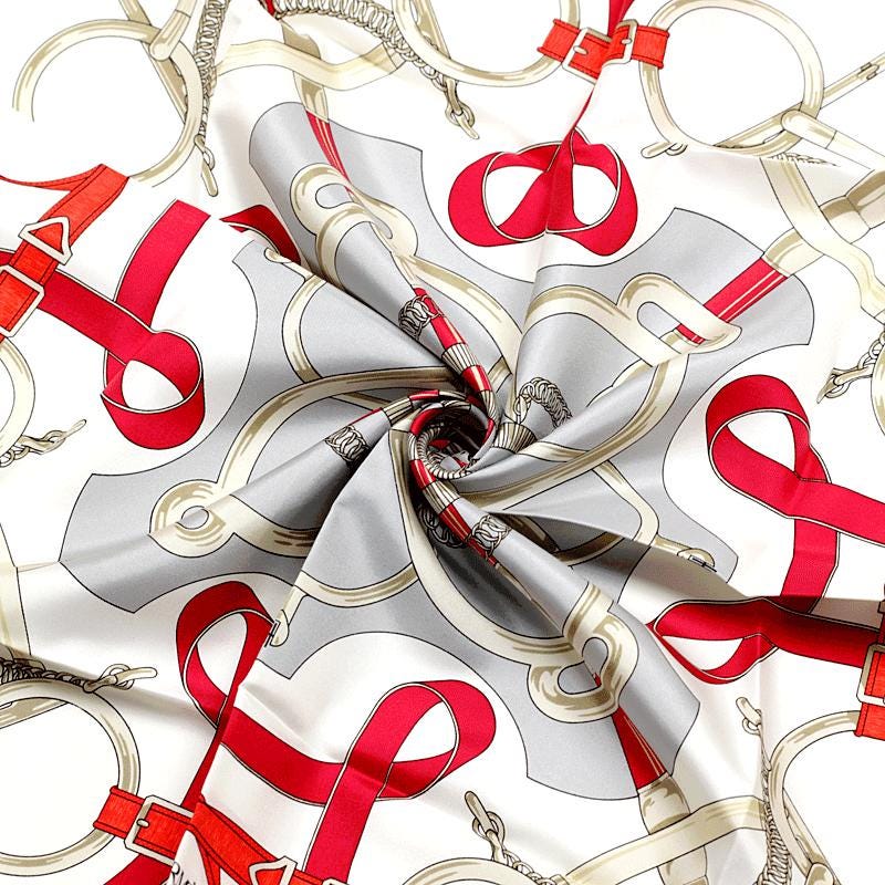 Hermes Scarf "Eperon d'Or" by Henri d'Origny 90cm Silk | Carre Foulard