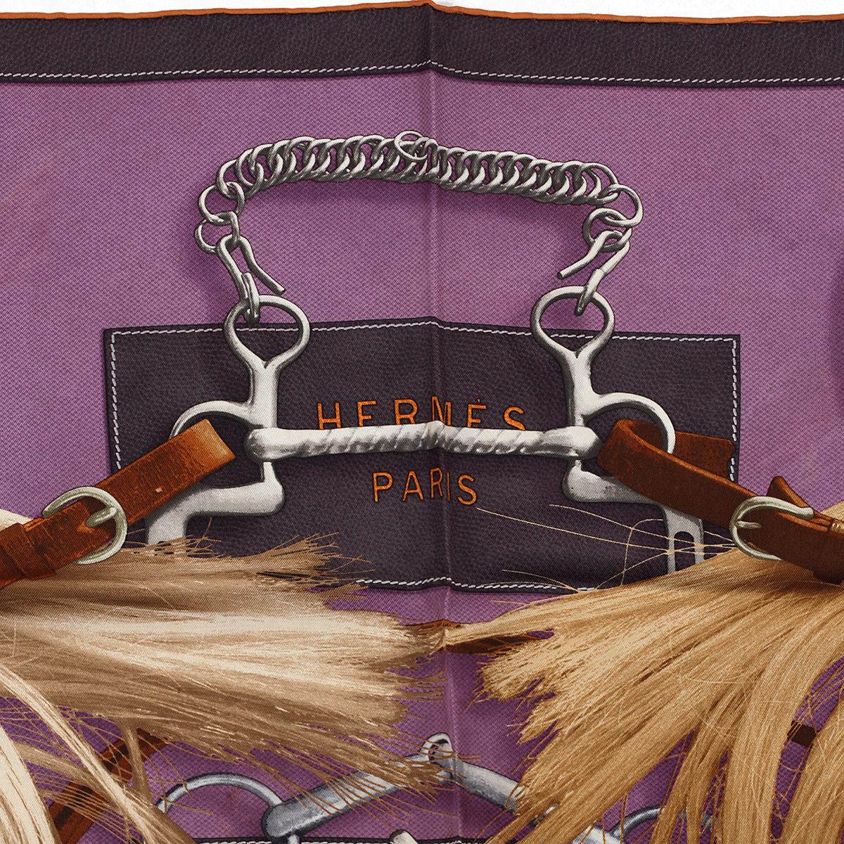 Hermes Scarf "Projets Carres" by Henri d'Origny 90cm Silk | Carre Foulard