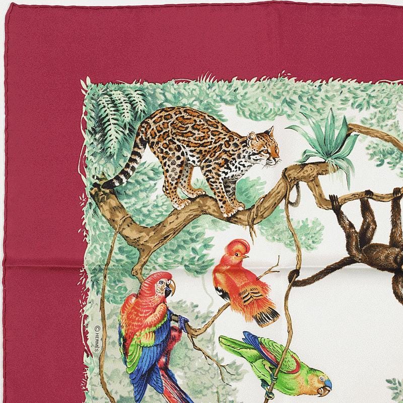 Hermes Scarf "Equateur" by Robert Dallet 90cm Silk