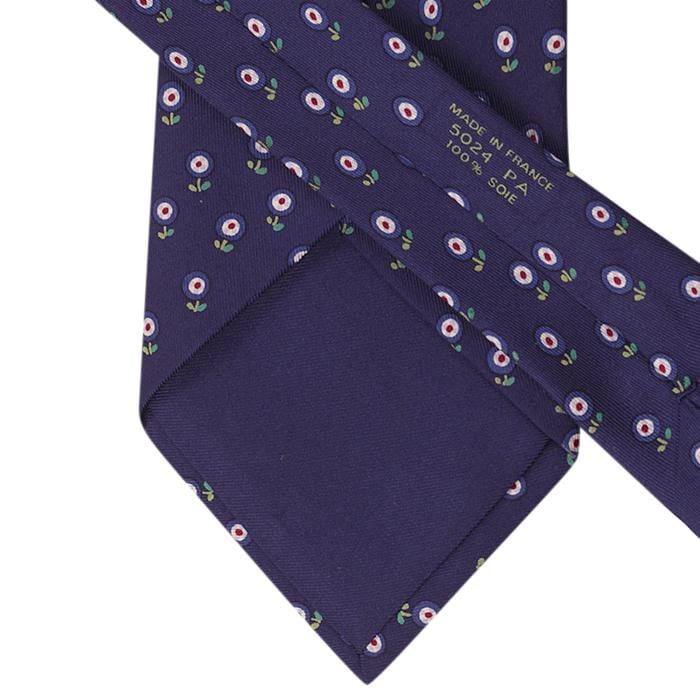 Hermes Men's Silk Tie Floral Pattern 5024 | Necktie Cravate