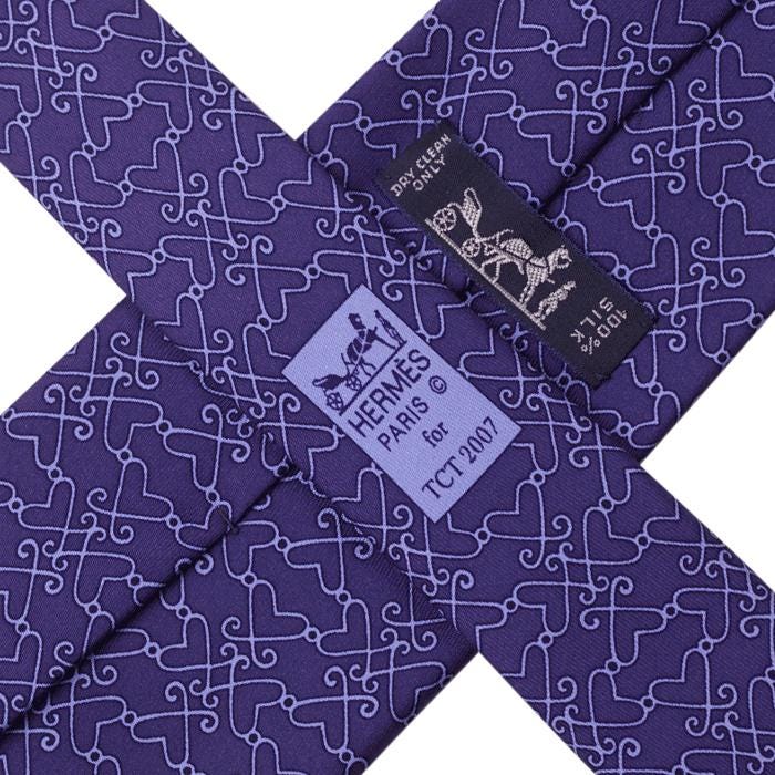 Hermes Men's Silk Tie Geometric Pattern 5368 | LTD Edition for TCT 2007