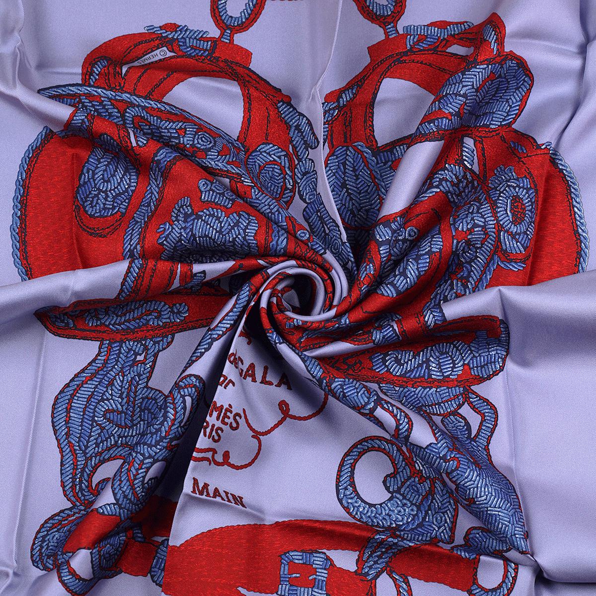 Hermes Scarf "Brides de Gala Brode Main" by Hugo Grygkar 90cm Silk | NWT