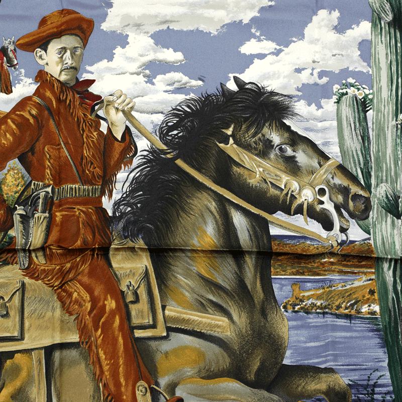 Hermes Scarf "Pony Express" by Kermit Oliver 90cm Silk | Carre Foulard