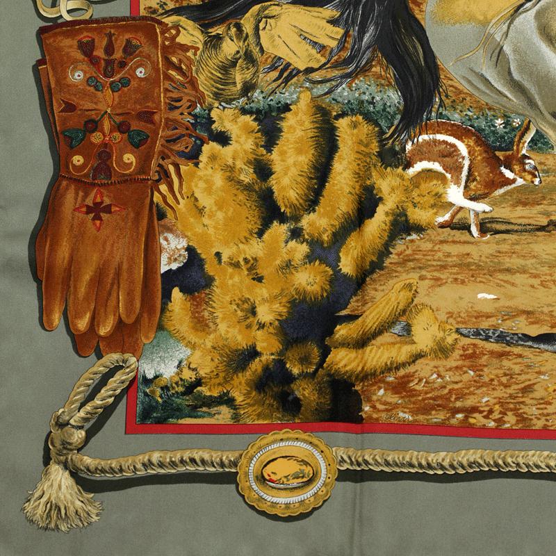 Hermes Scarf "Pony Express" by Kermit Oliver 90cm Silk | Carre Foulard