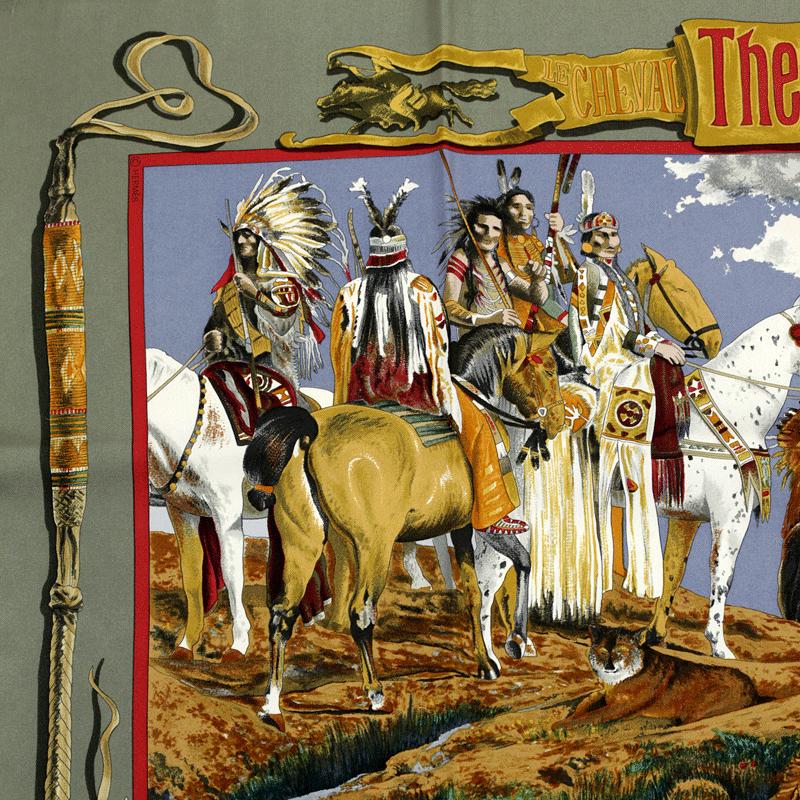 Hermes Scarf "Pony Express" by Kermit Oliver 90cm Silk | Carre Foulard