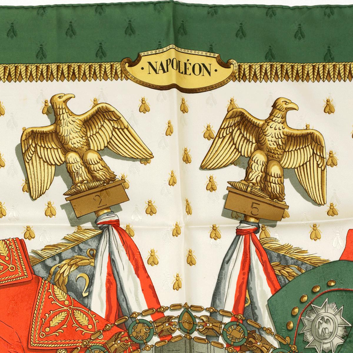 Hermes Scarf "Napoleon" by Philippe Ledoux Vintage 90cm Silk Jacquard | Carre Foulard