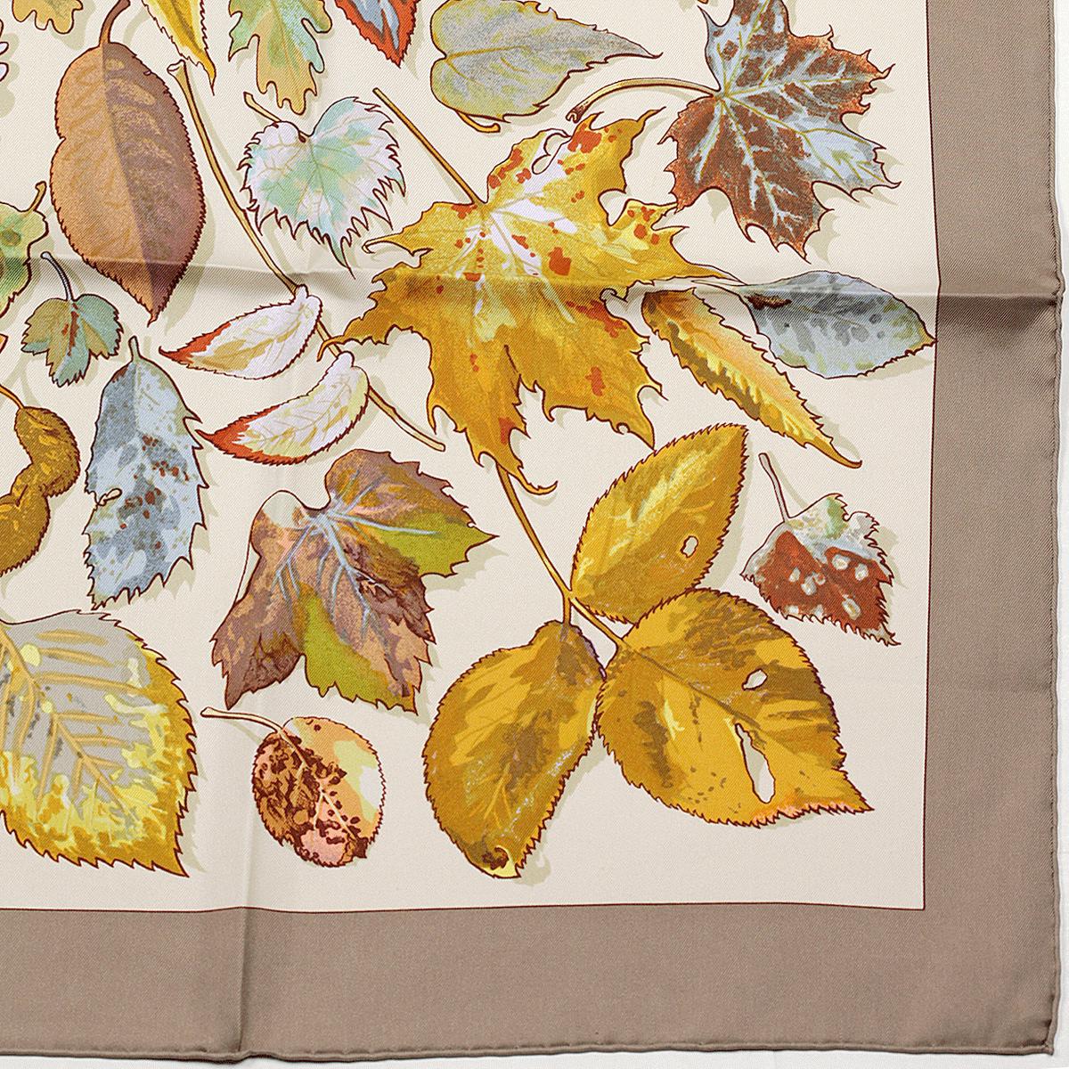Hermes Scarf "Tourbillon" by Christiane Vauzelles 90cm Silk