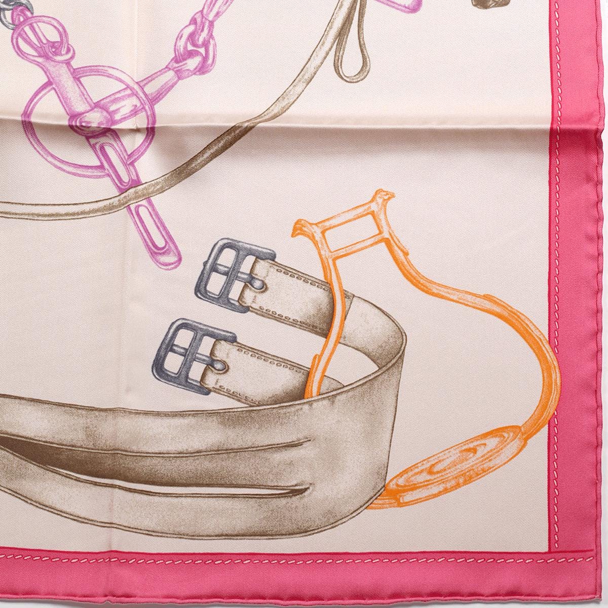Hermes Scarf "Projets Carres au Crayon" by Henri d'Origny 90cm Silk | Carre Foulard NIB