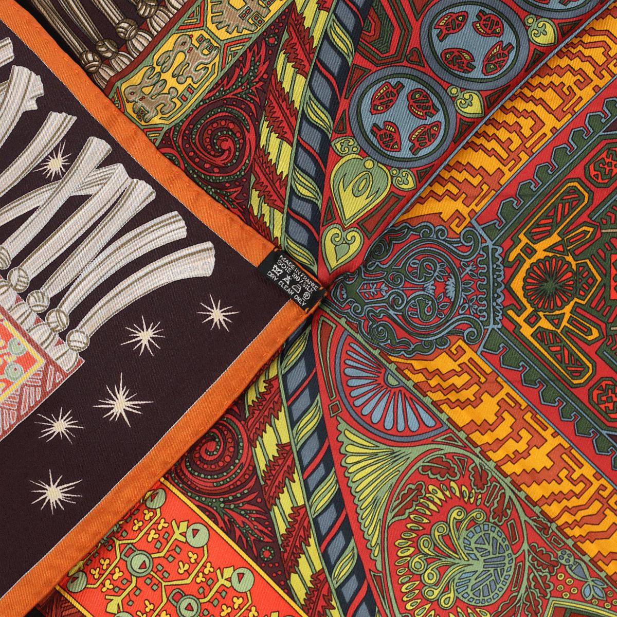 Hermes Scarf "Sur Un Tapis Volant" by Annie Faivre 90cm Silk | Carre Foulard