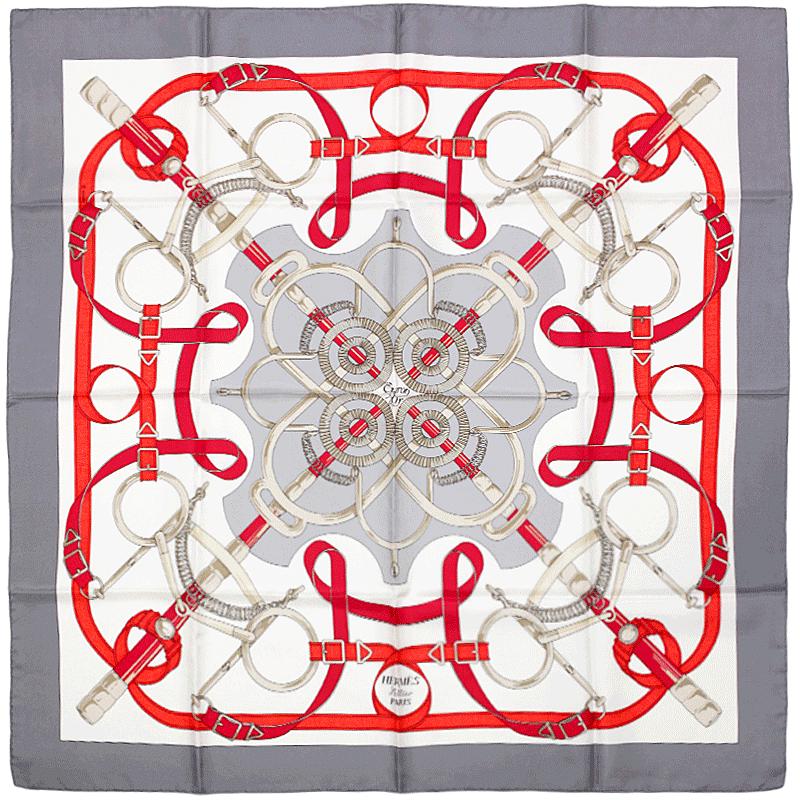 Hermes Scarf "Eperon d'Or" by Henri d'Origny 90cm Silk | Carre Foulard