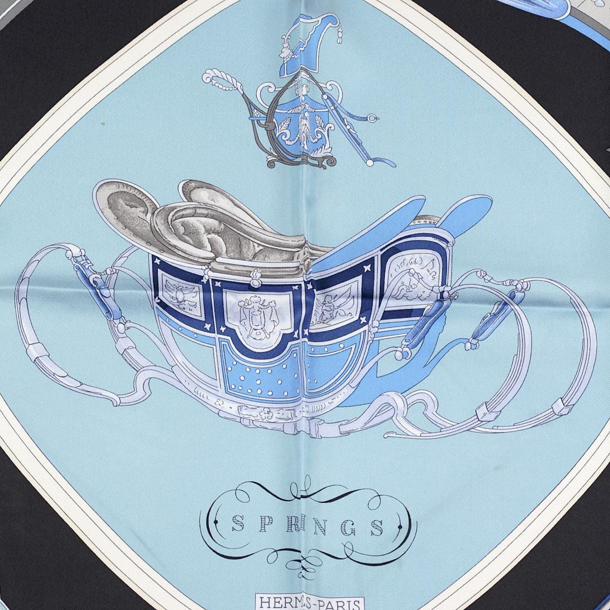 Hermes Scarf "Springs" by Philippe Ledoux 90cm Silk | Foulard Carre