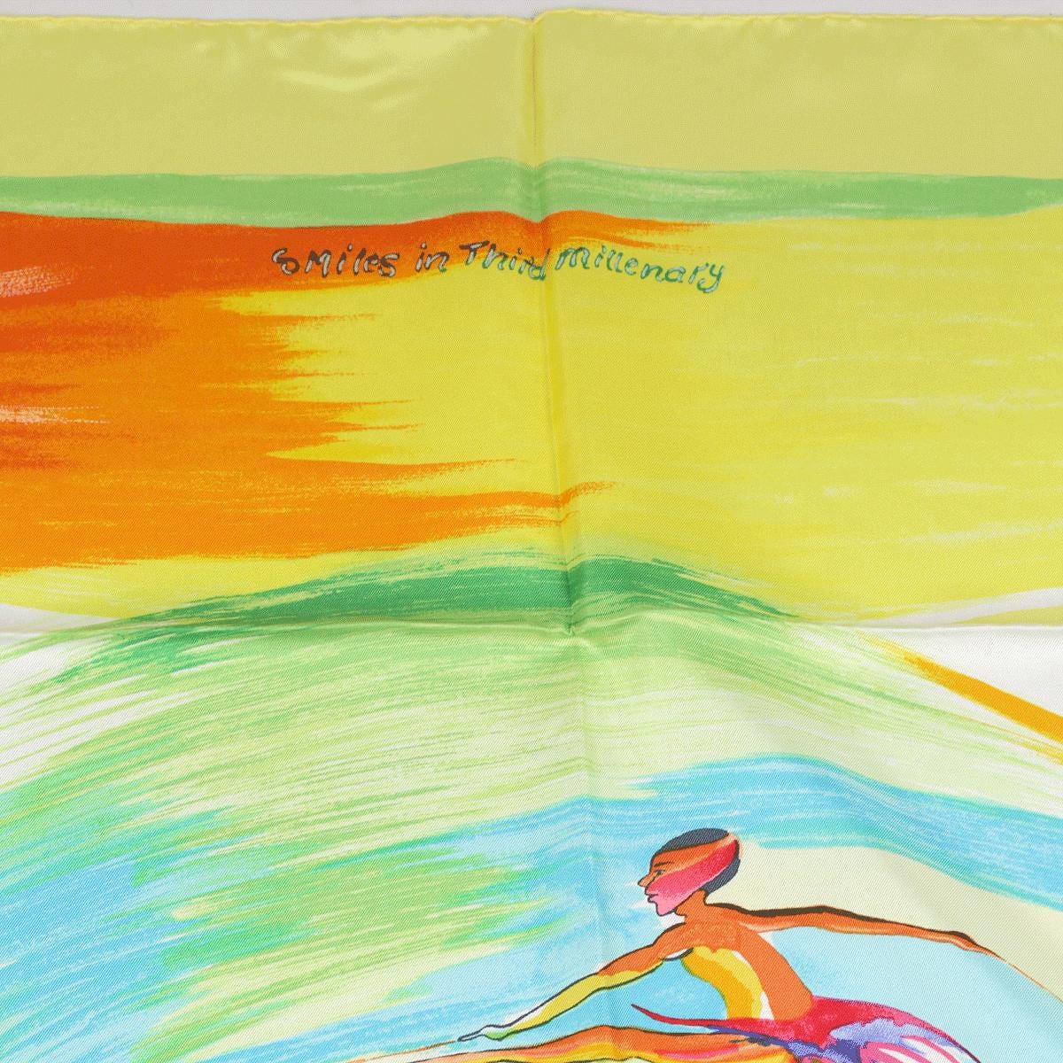 Hermes Scarf "Smiles in Third Millenary" by Sefedin Kwumi 90cm Silk | NWT