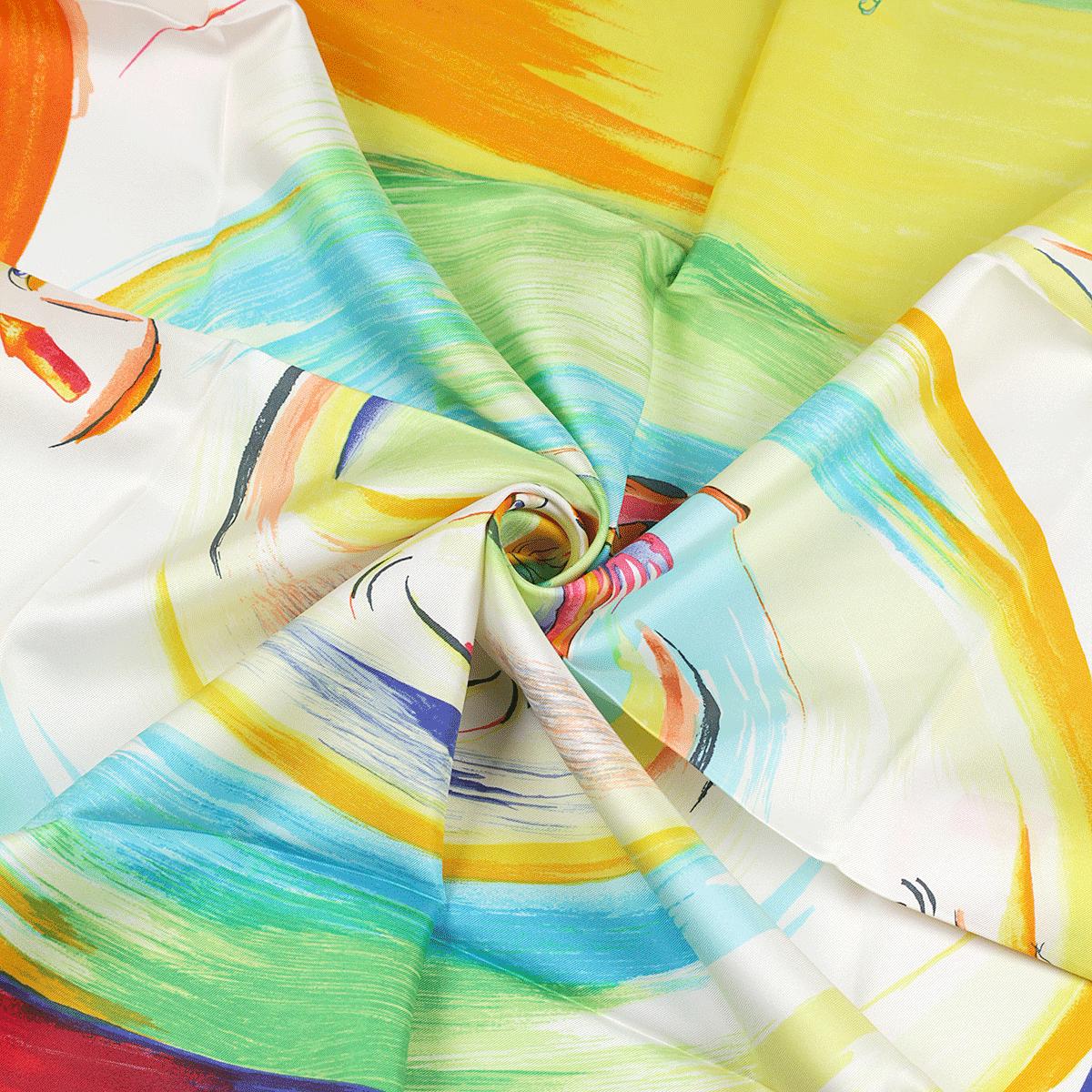 Hermes Scarf "Smiles in Third Millenary" by Sefedin Kwumi 90cm Silk | NWT