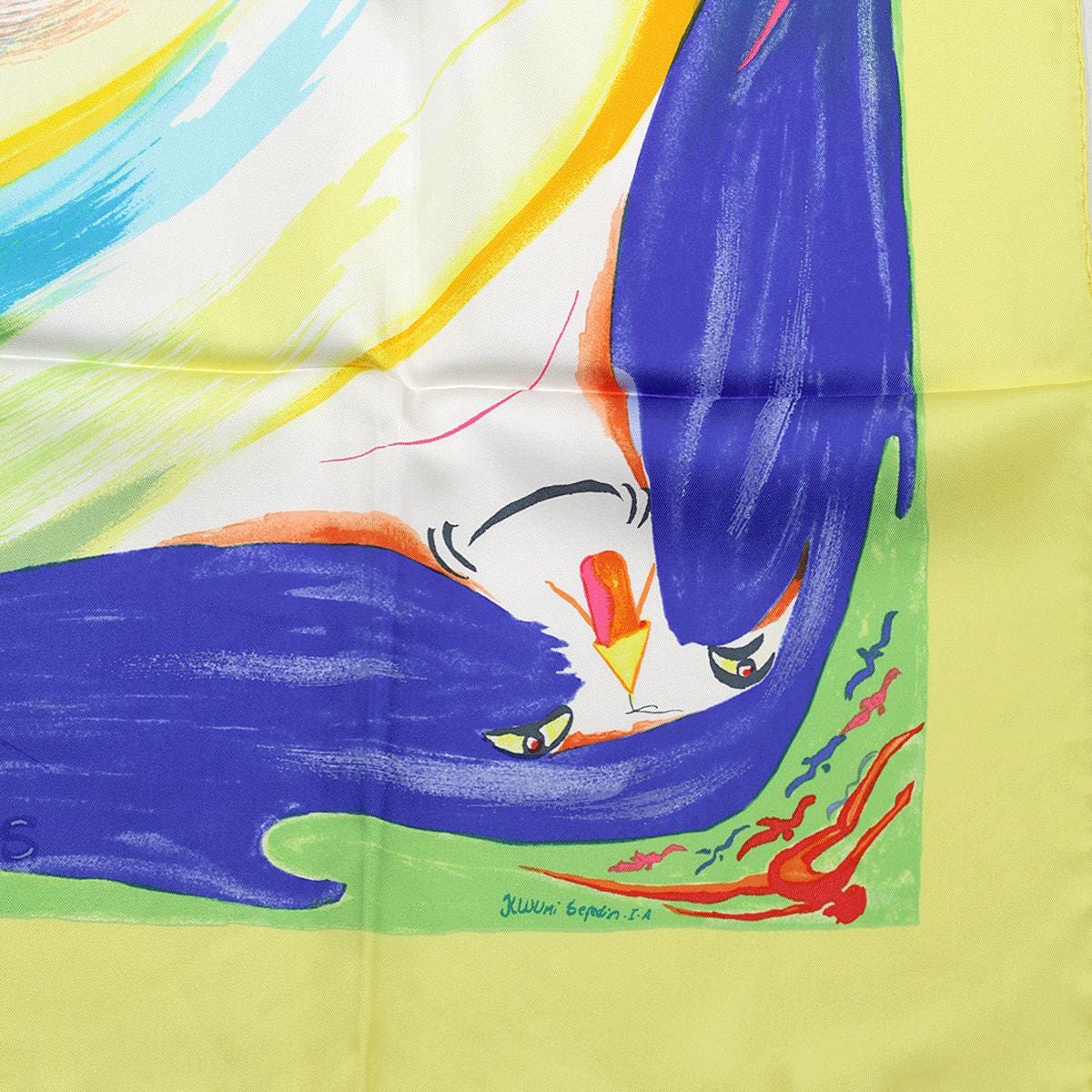 Hermes Scarf "Smiles in Third Millenary" by Sefedin Kwumi 90cm Silk | NWT