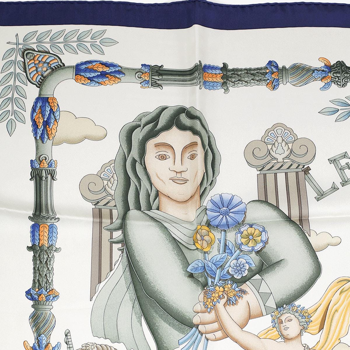 Hermes Scarf "Le Matin Neuf" by Joachim Metz 90cm Silk | Carre Foulard
