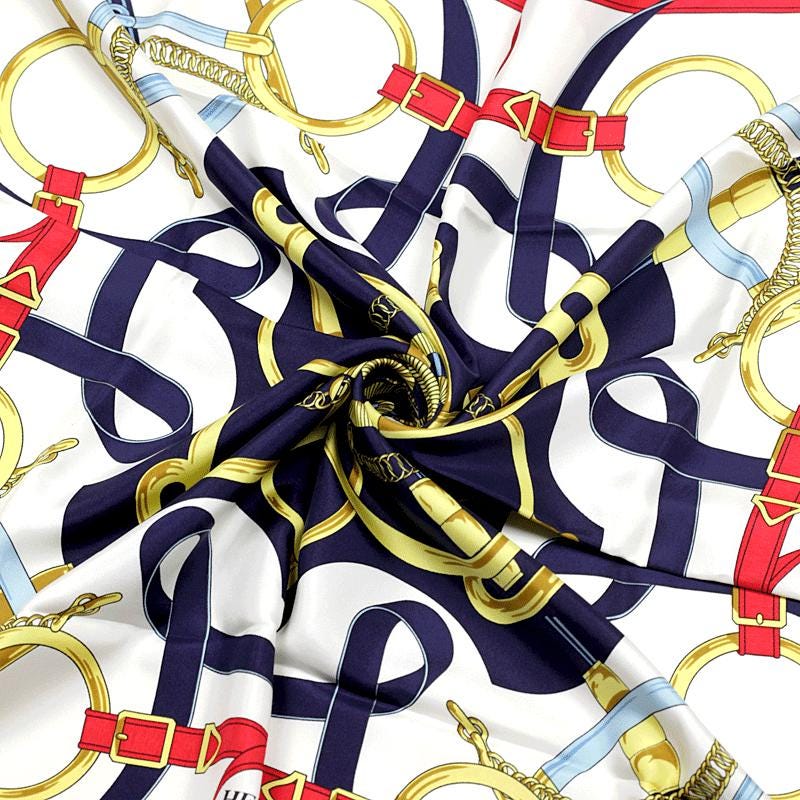 Hermes Scarf "Eperon d'Or" by Henri d'Origny 90cm Silk